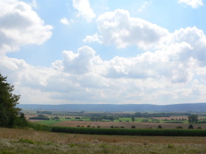 Pohled na les Deister. celé se to zde nazývá Calenberger Land. 